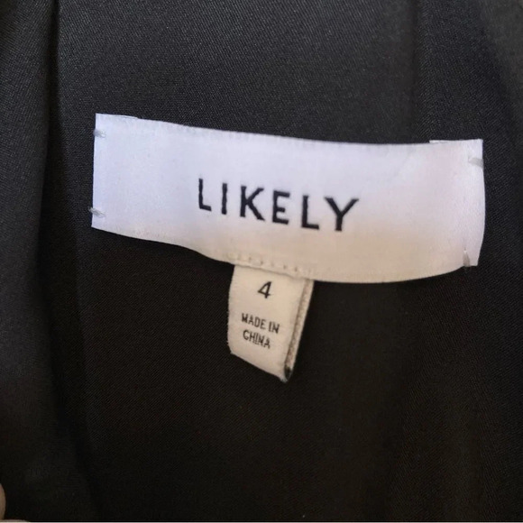 LIKELY Noreen Black Fringe Dress Size 4 - Picture 6 of 9